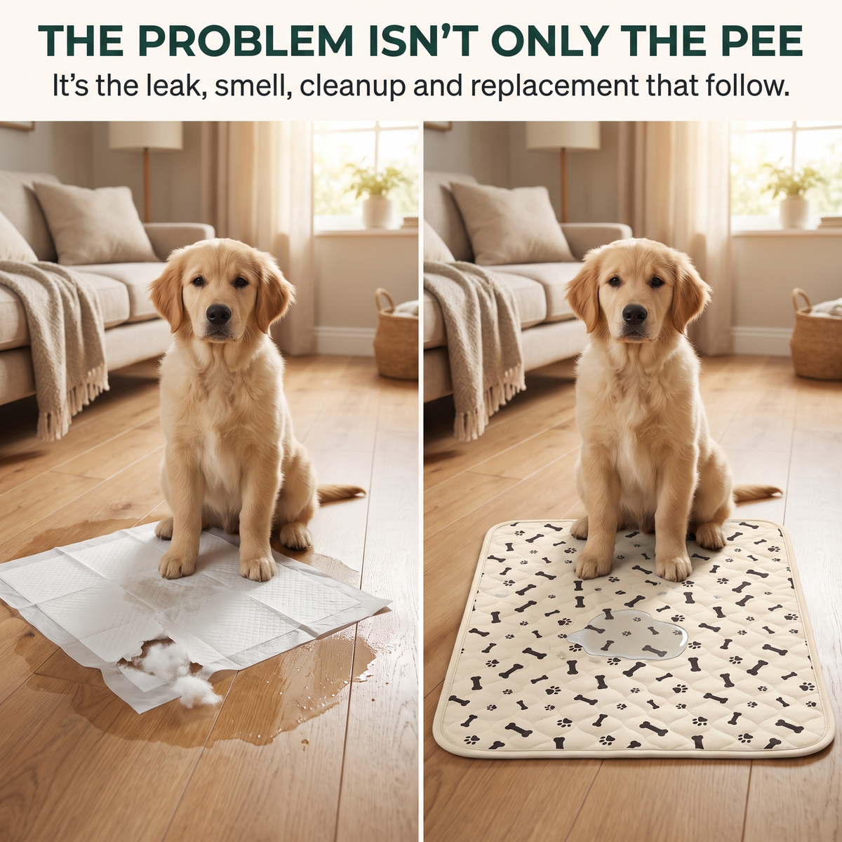 PetRoot™ PottyPlace Durable Leak-Free Pads